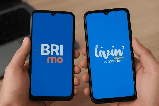 BRImo vs Livin' by Mandiri